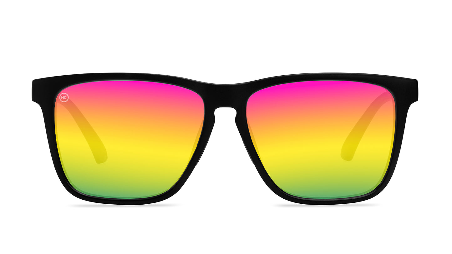 Sunglasses by Knockaround - Fast Lanes Sport - Rainbow On Black