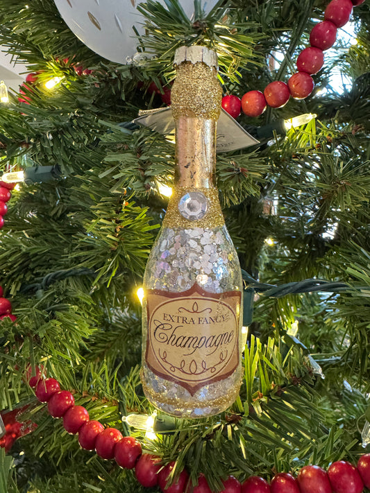 Ornament- Champagne Bottle