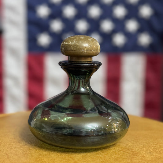 Vintage Green Perfume Bottle