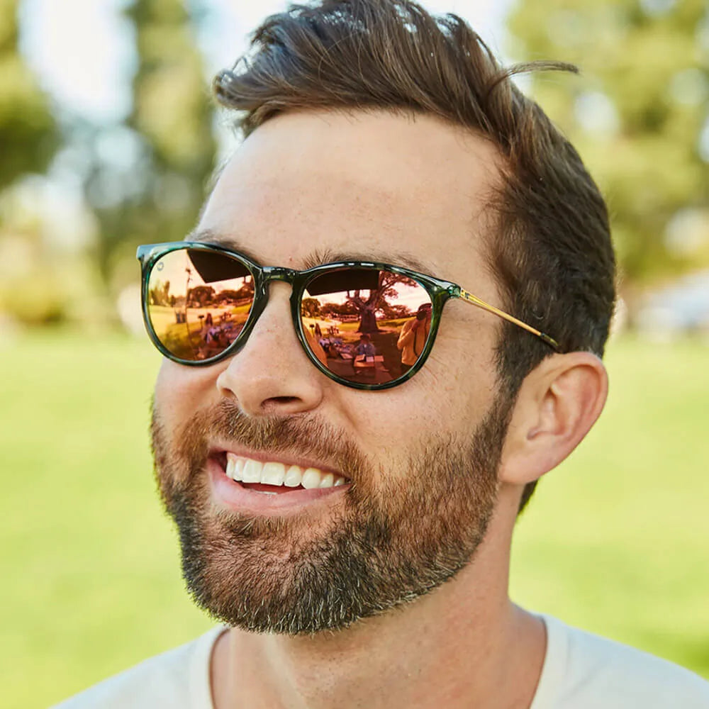 Sunglasses by Knockaround - Mary Janes - Slate Tortoise Shell / Rose Gold