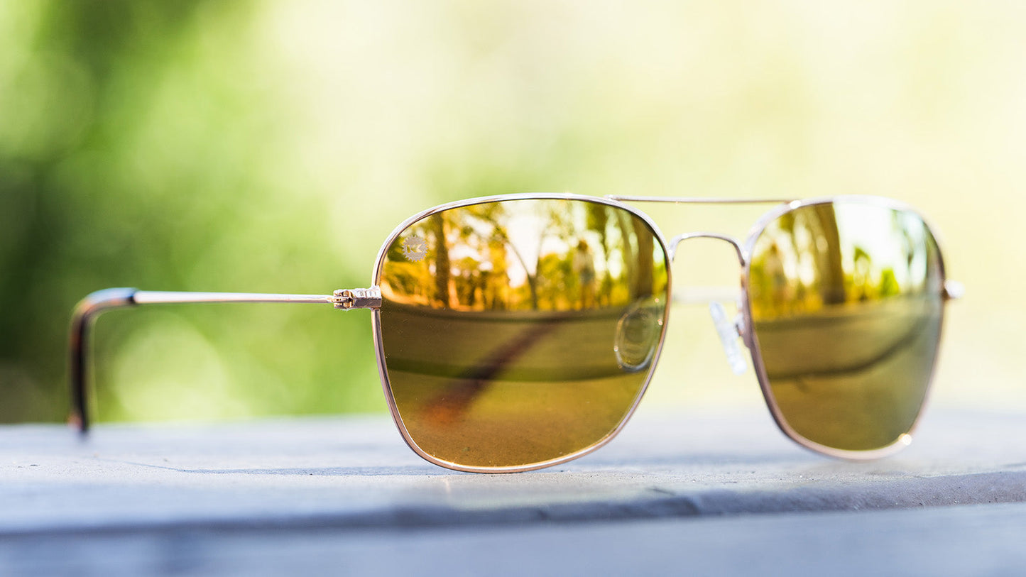 Sunglasses by Knockaround - Mount Evans - Rose Gold / Copper
