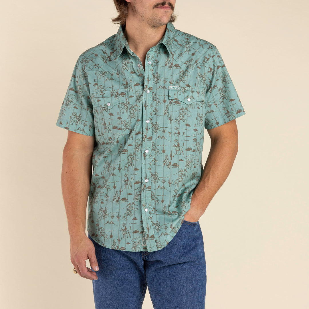 Pearl Snap - Serape Short Sleeve by Sendero