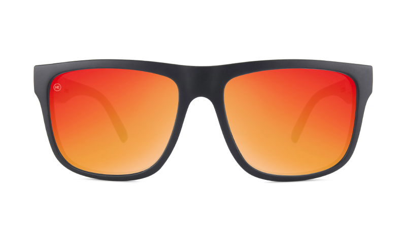 Sunglasses by Knockaround - Torrey Pines - Matte Black / Red Sunset