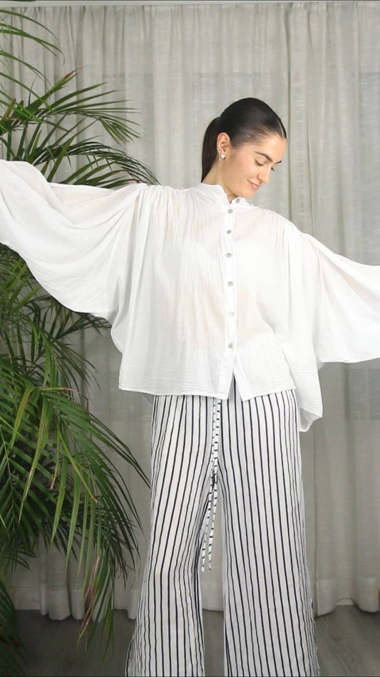 Striped Linen Trousers