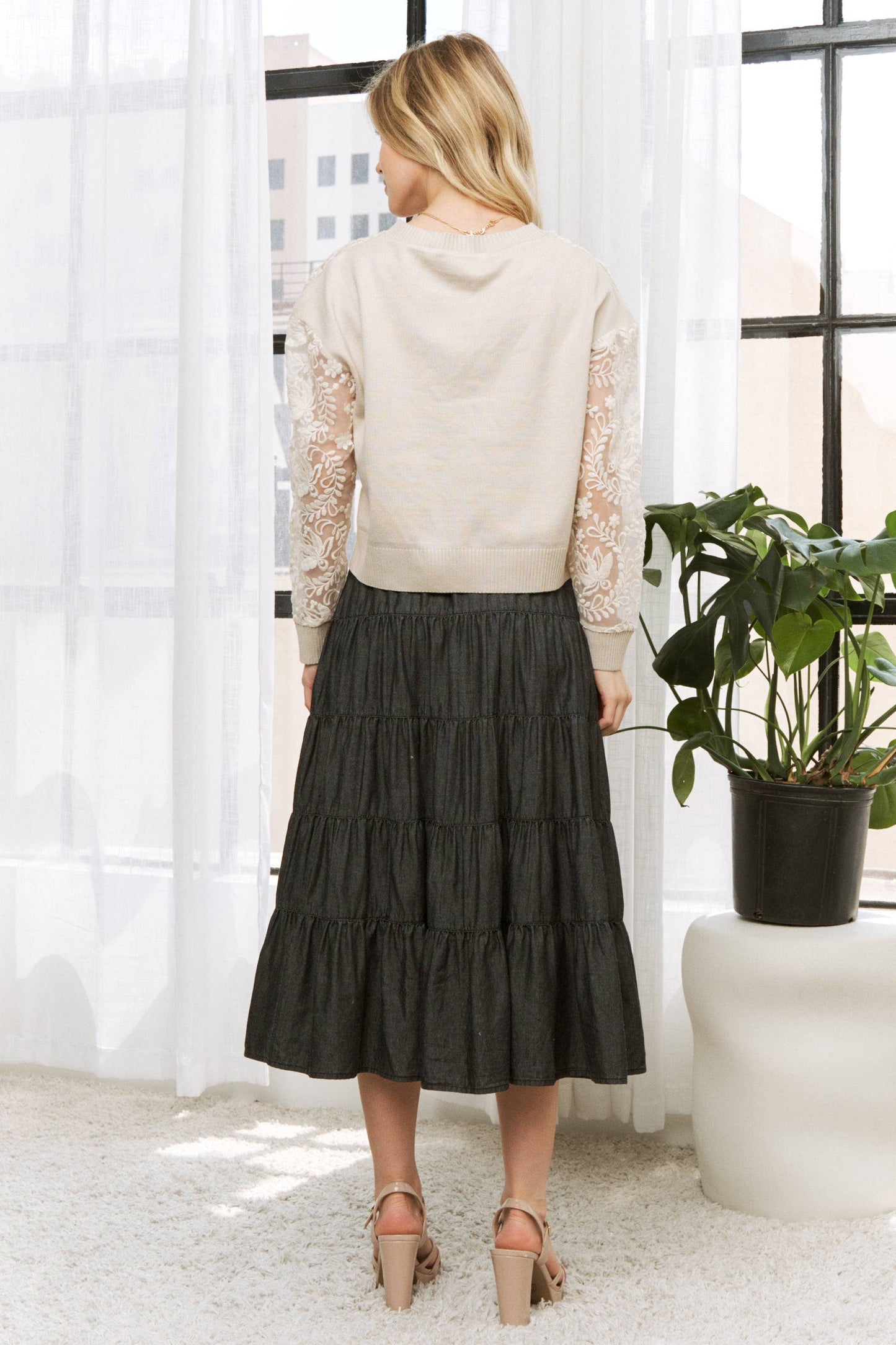 Skirt- Full Swing Denim