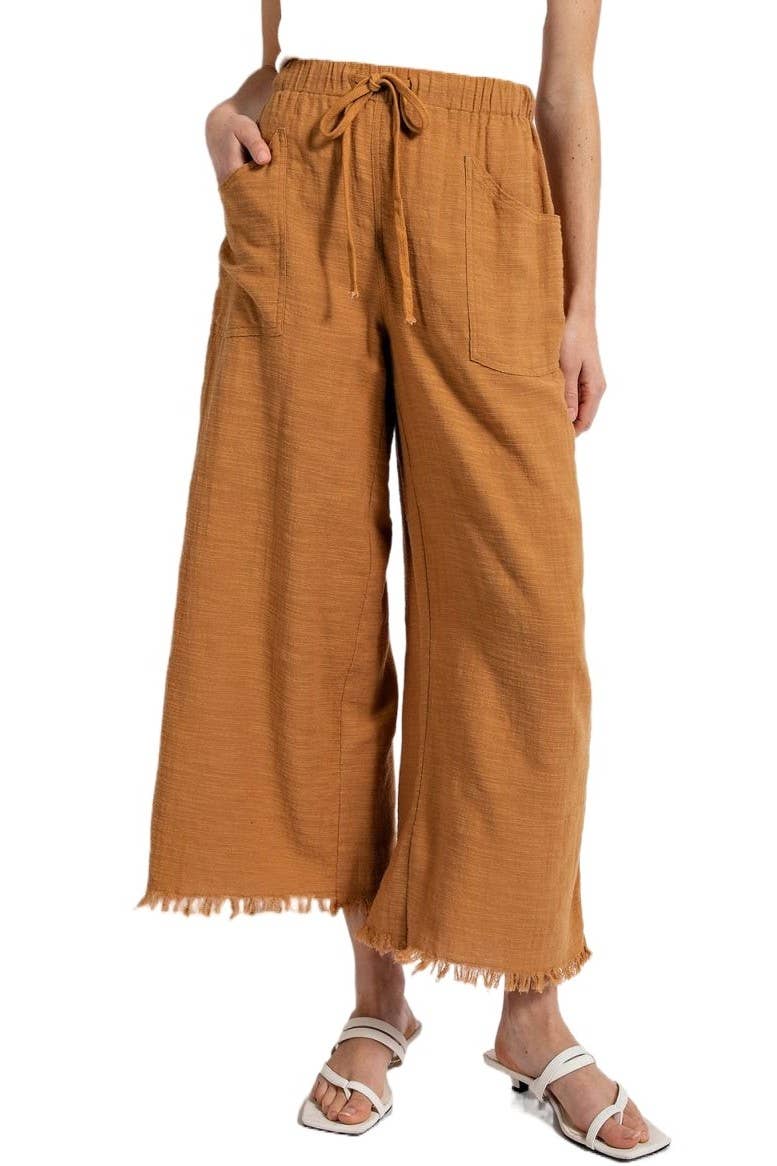 Pants- Frayed Wide Leg