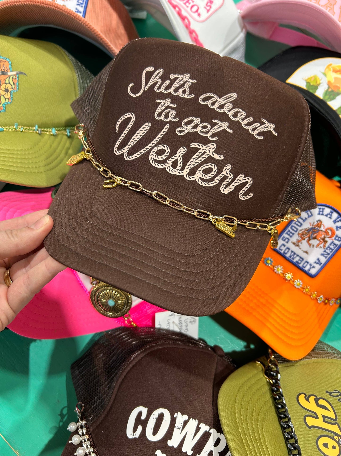 Cap - Shits About To Get Western