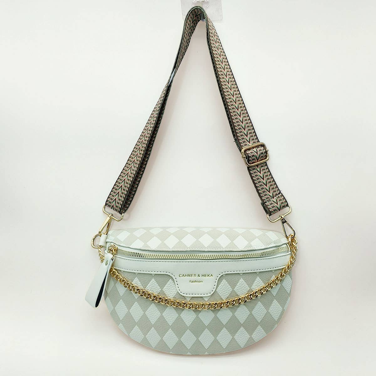PYRAMID CHECK PU EVERYDAY BELT BAG
