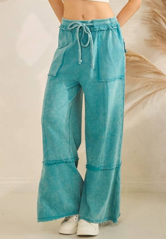 Pants- Knit Mineral Washed Terry