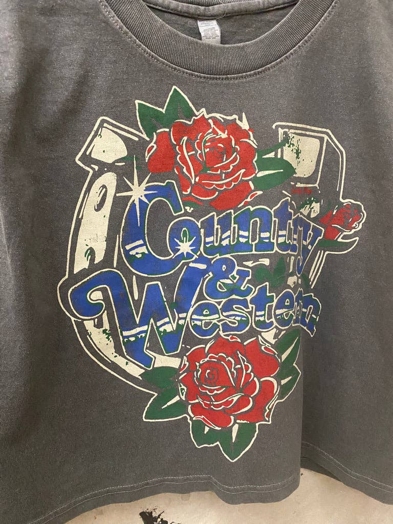 Crop Top- Country & Western Horseshoe
