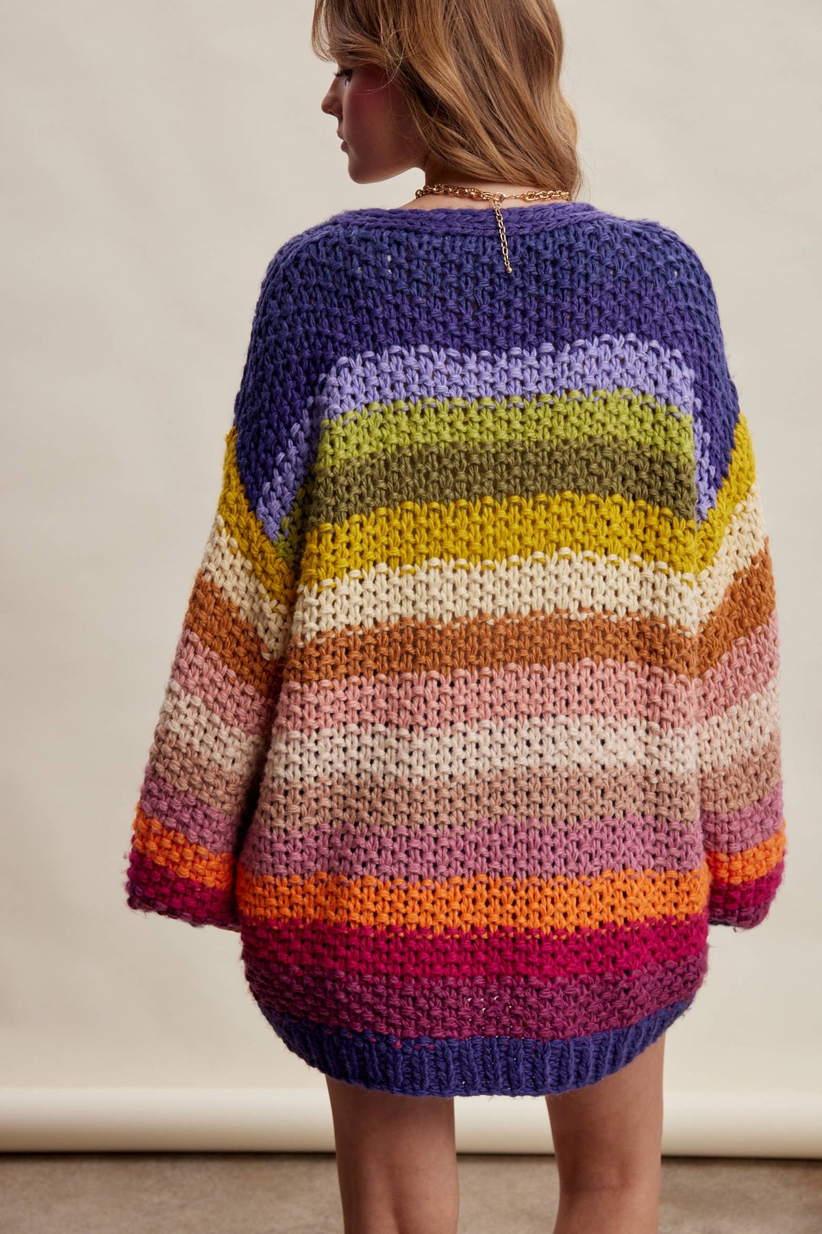 Sweater - Rainbow Hand-Crochet