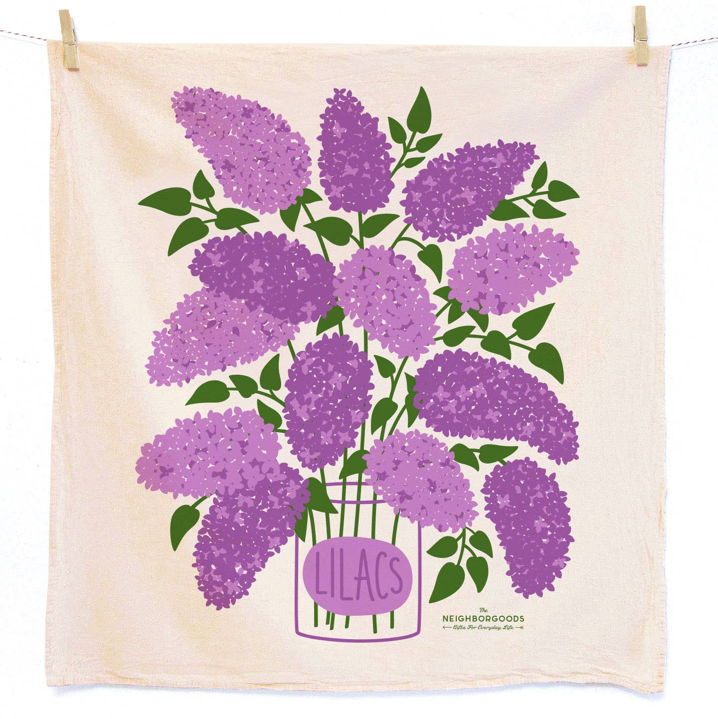 Tea Towel + Sponge Cloth Set - Lilac