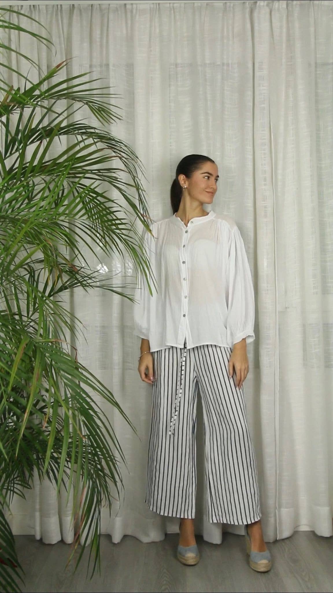 Striped Linen Trousers