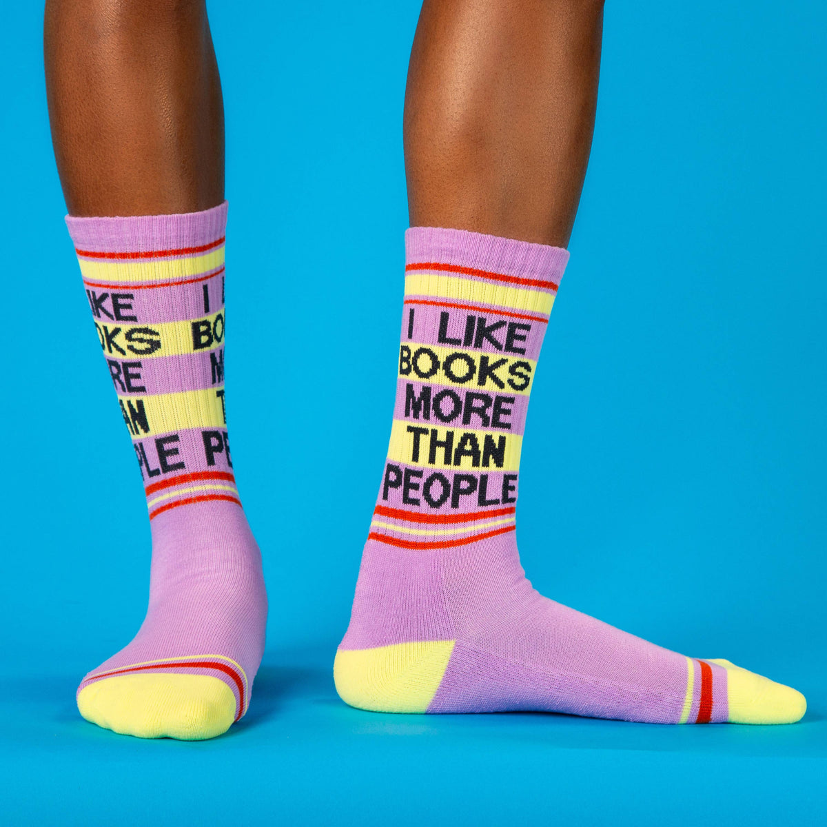 Crew Socks - I Like Books More Than People