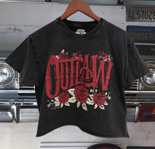 Cropped T-Shirt - Outlaw Relaxed