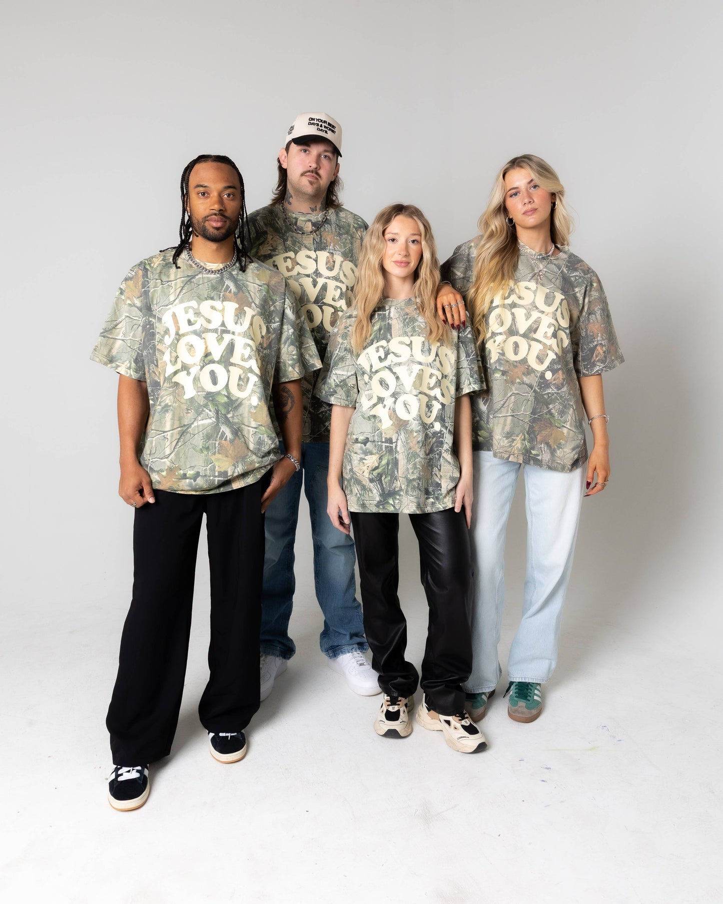 T-Shirt- Camo- Jesus Loves You
