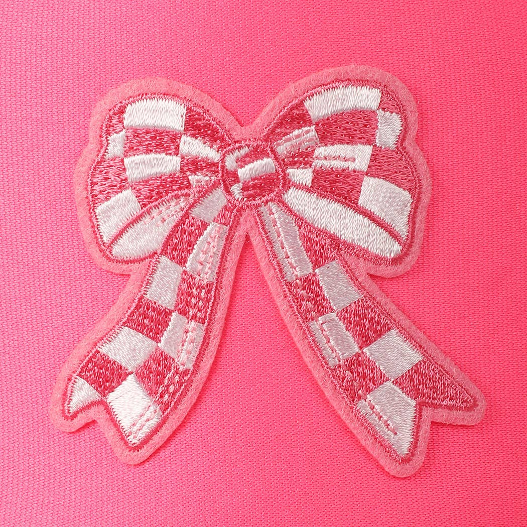 Cap - Checkered Ribbon Embroidery Patch