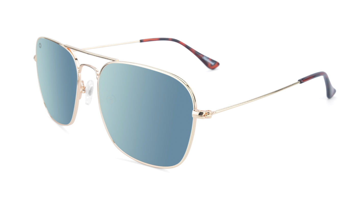 Sunglasses by Knockaround - Mount Evans - Gold / Sky Blue
