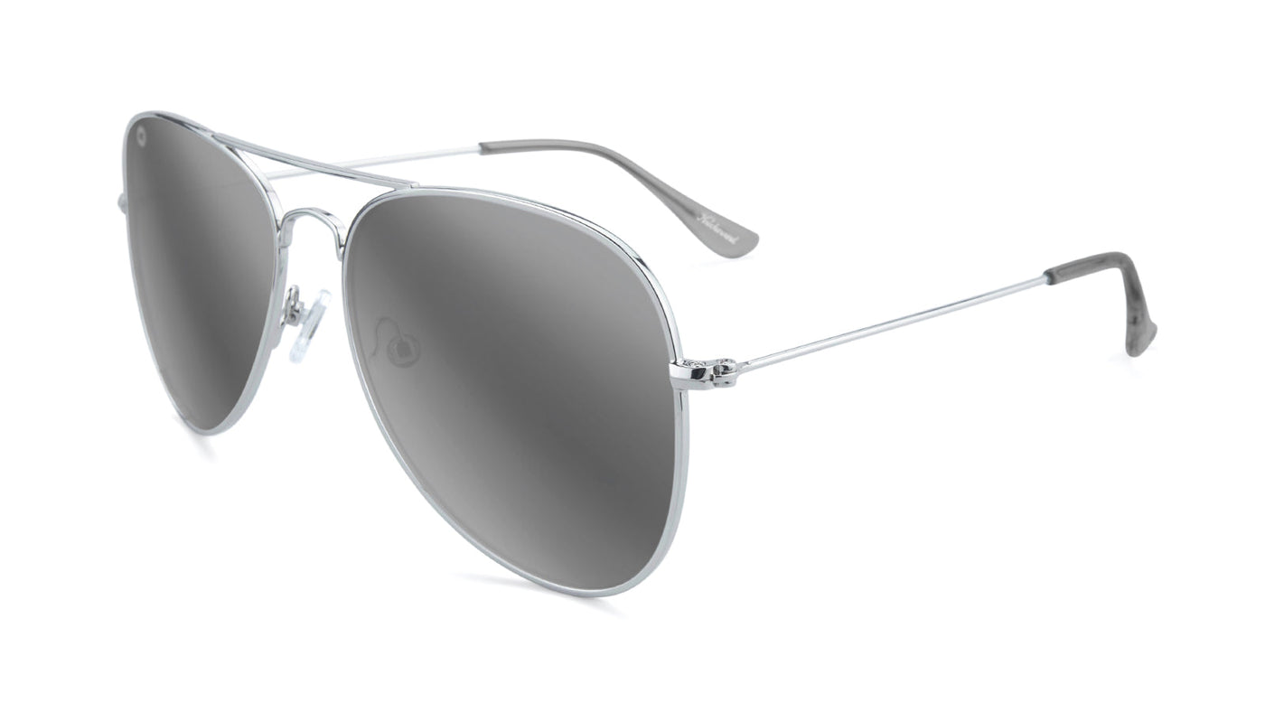 Sunglasses - Mile Highs - Silver / Silver Smoke