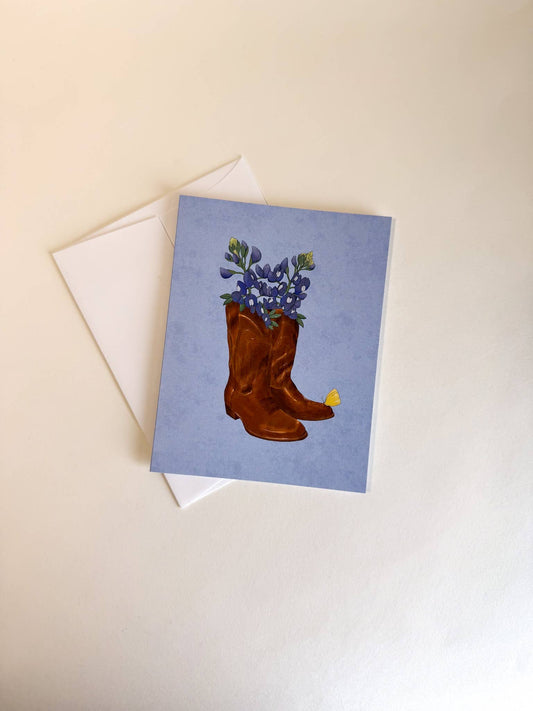 Cowboy Boots Greeting Card