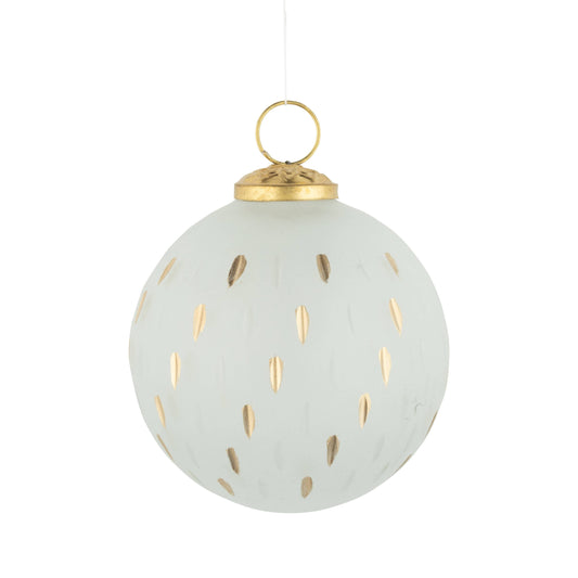 Ornament- Frosted Glass Hand Painted