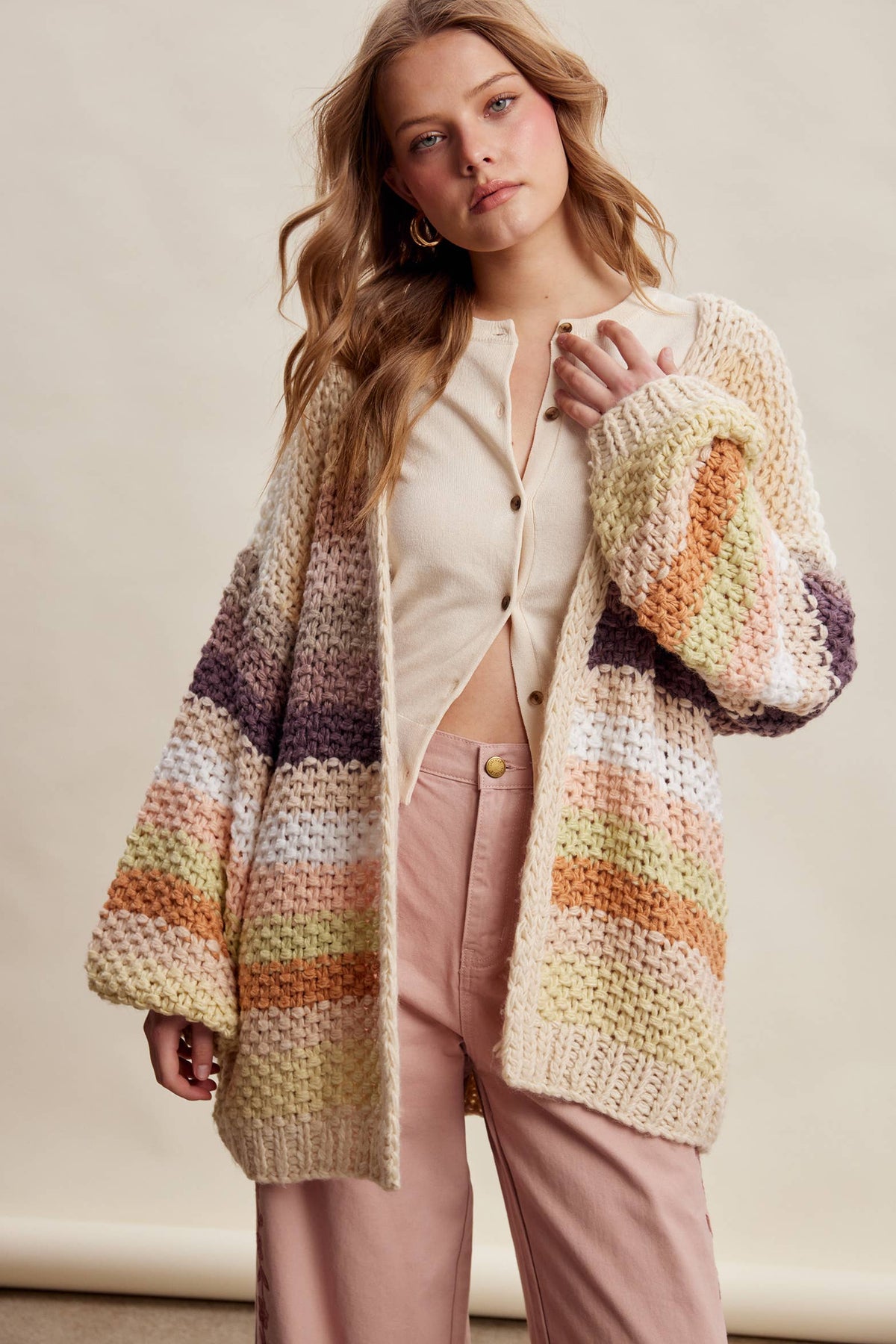 Sweater - Rainbow Hand-Crochet