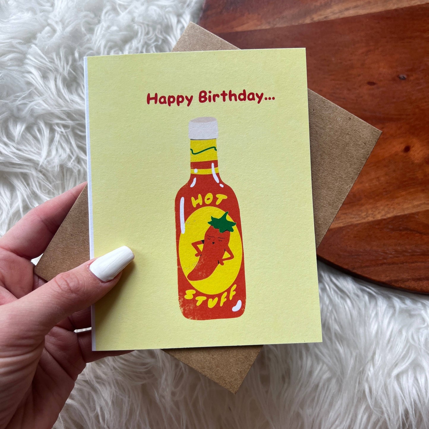 Greeting Card- Happy Birthday Hot Stuff