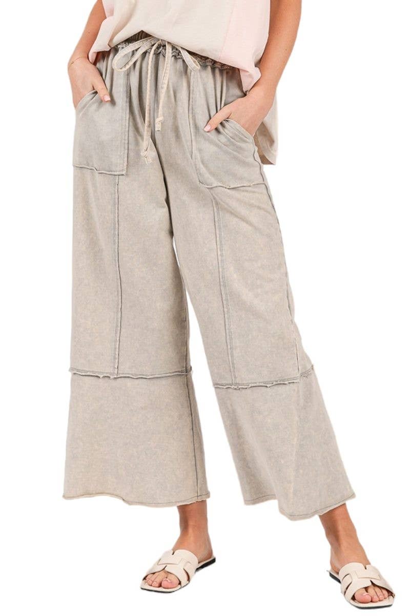 Pants- Knit Mineral Washed Terry