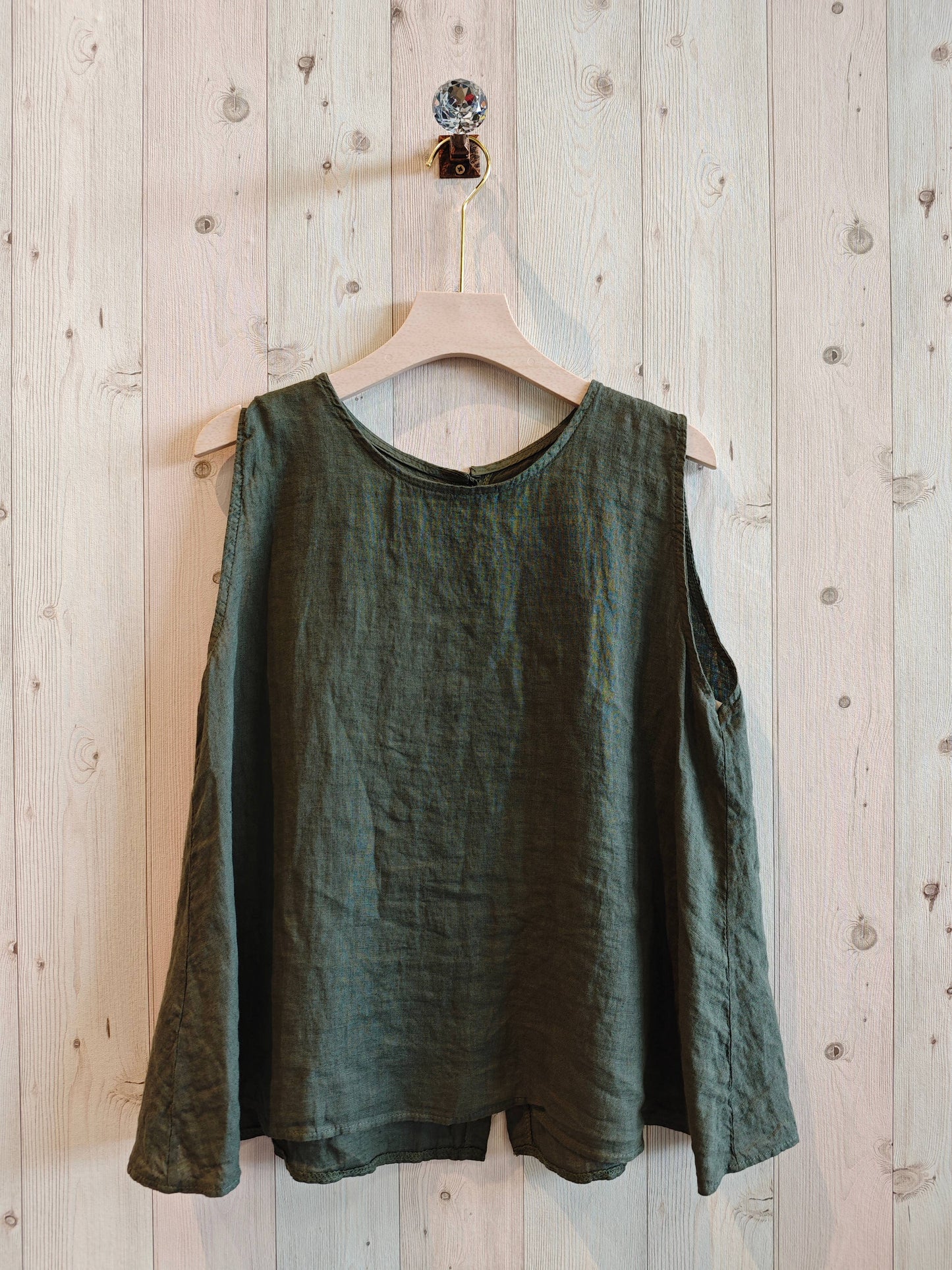 Tank - Sleeveless Button Down Linen