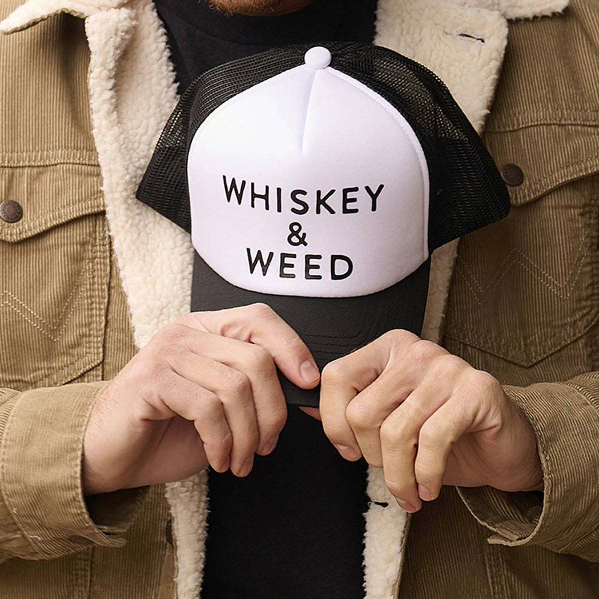 Trucker Hat- Whiskey & Weed