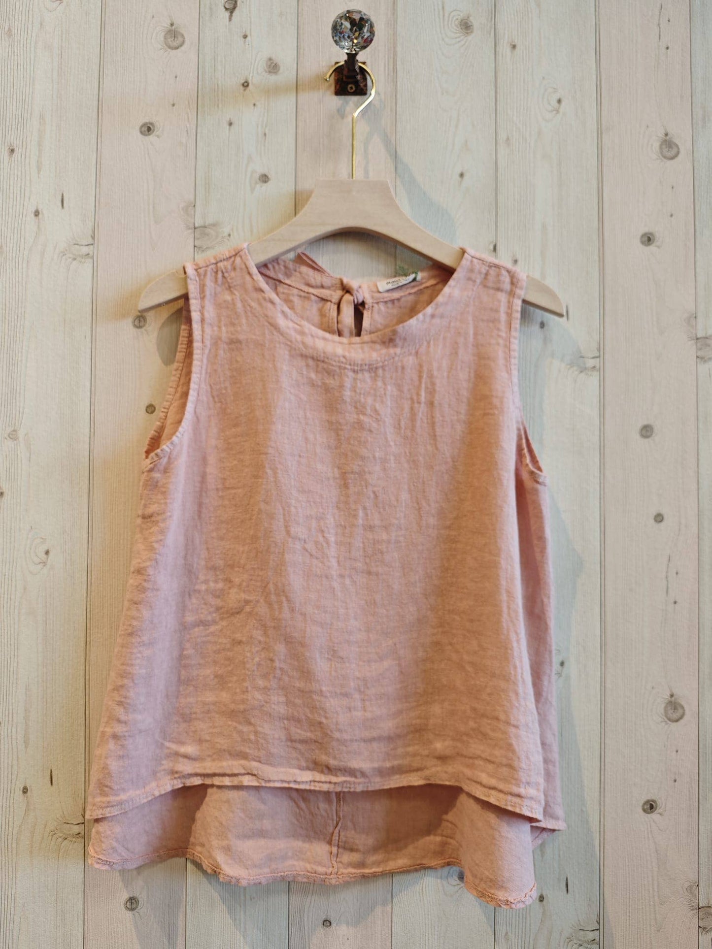 Tank - Linen Ribbon Sisa Sleeve