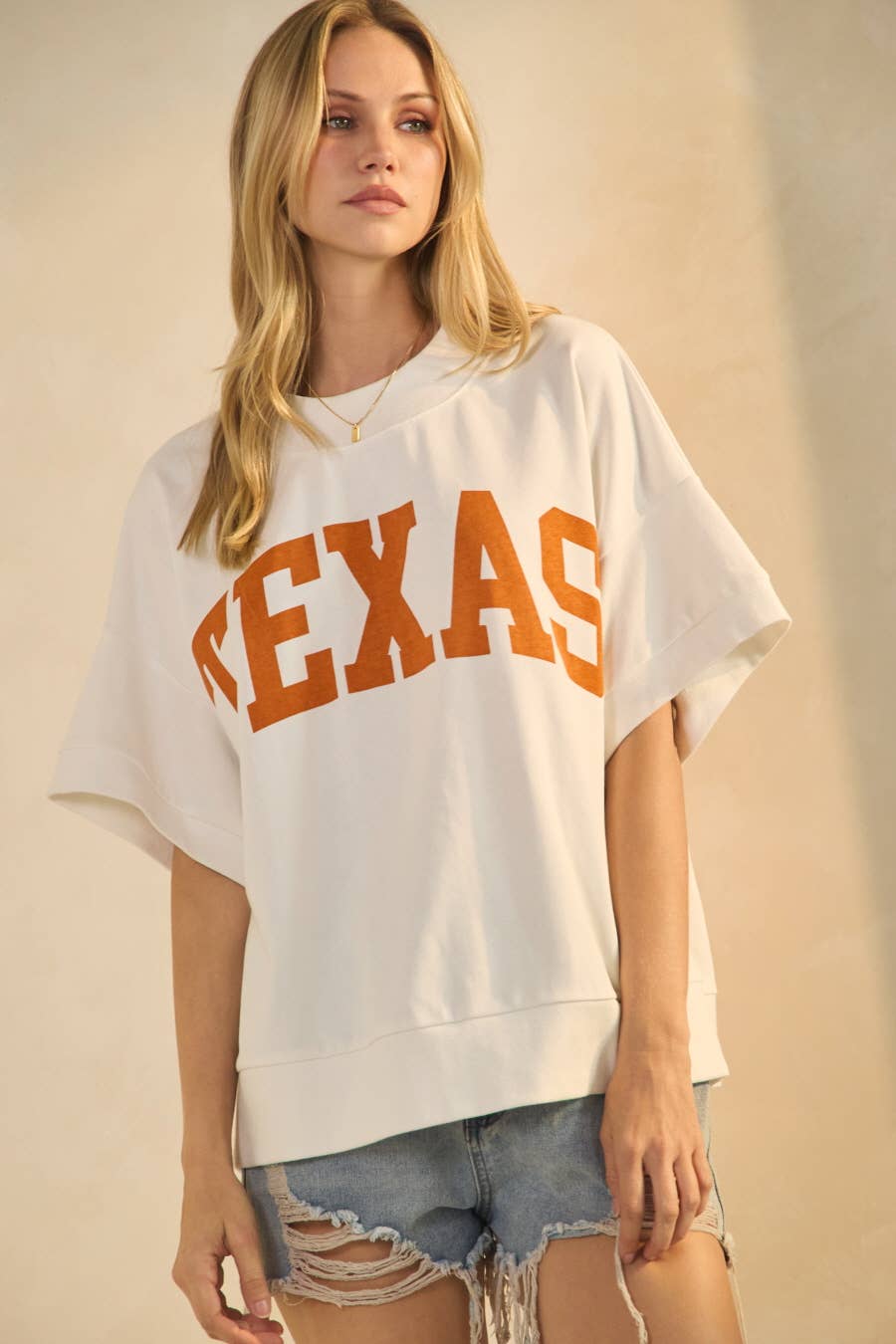 Tee- Boxy Short Sleeve “Texas”
