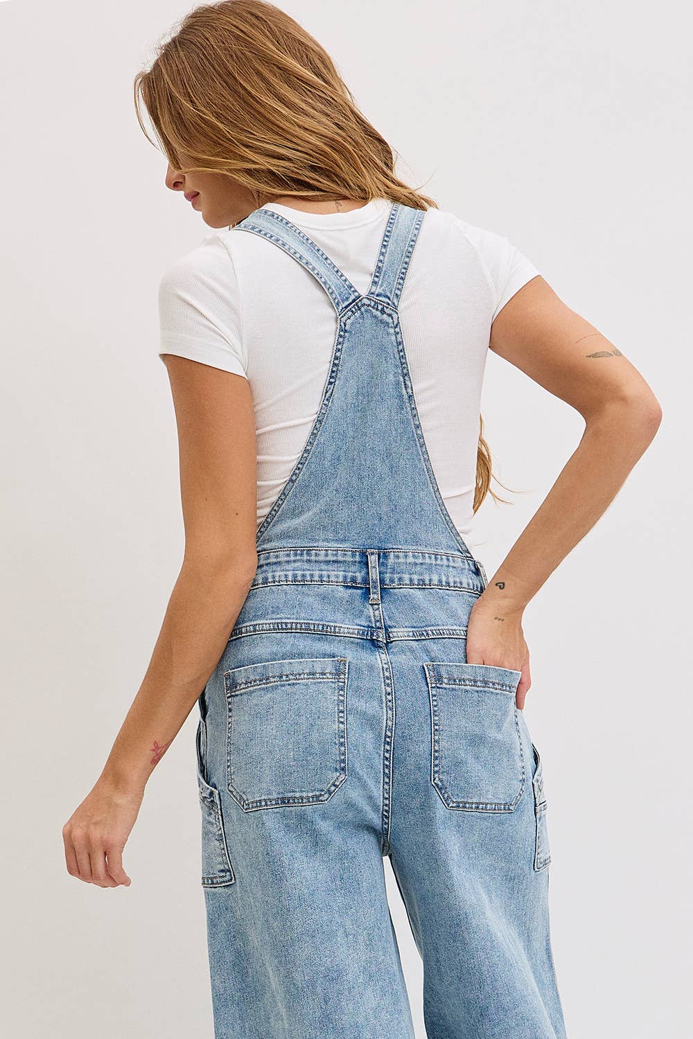 Jumpsuit - Wide Leg Denim Overall