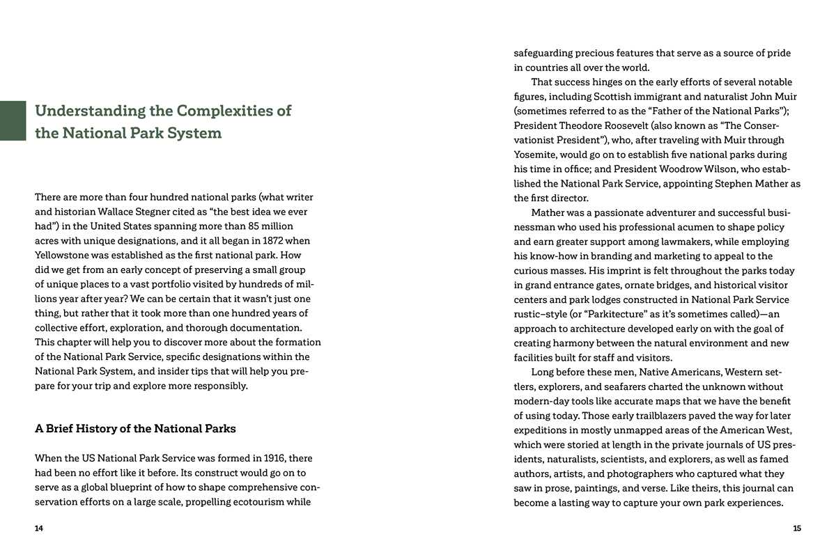 Journal - National Parks
