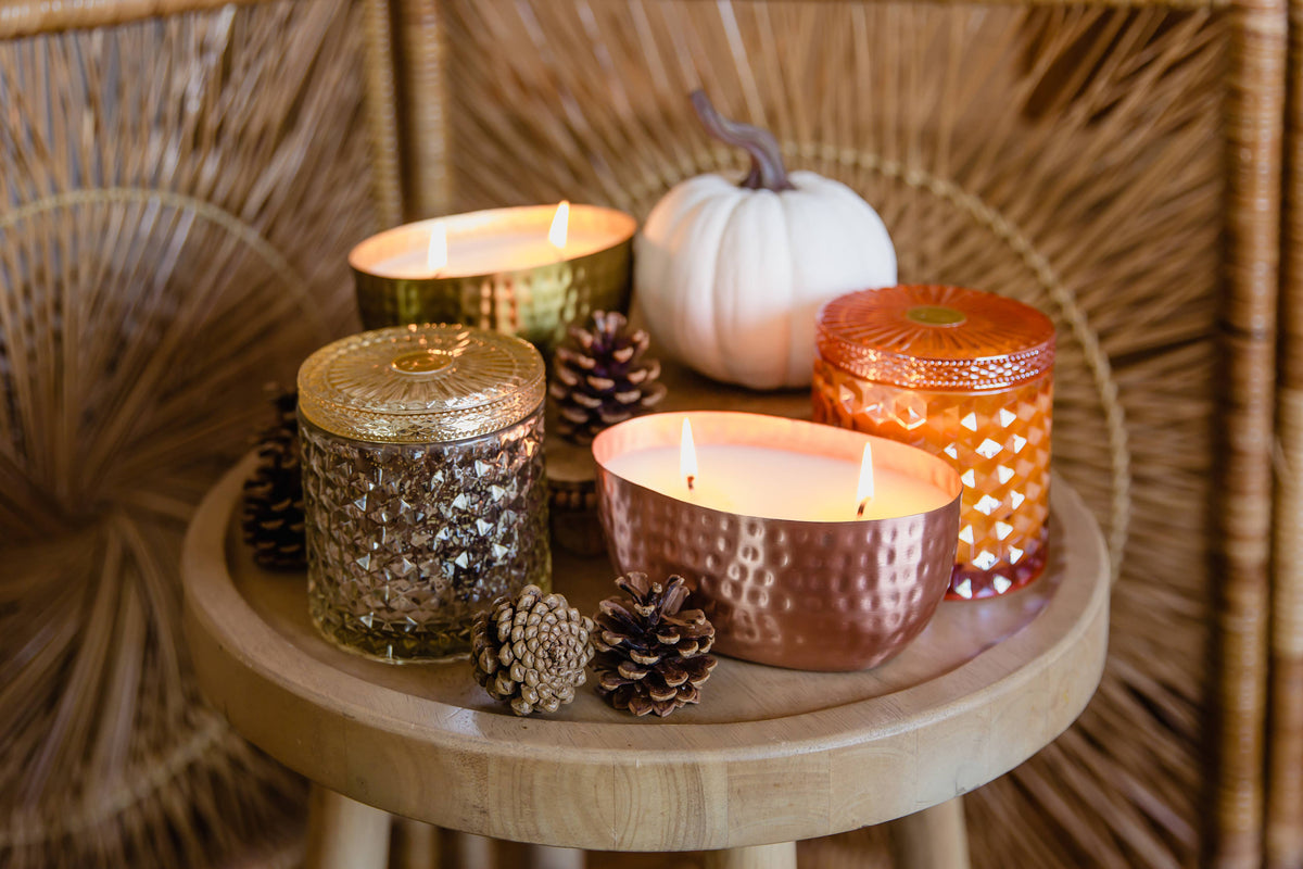 Candle - Holiday Spiced Hot Toddy Candle Copper OVAL Bowl 18oz