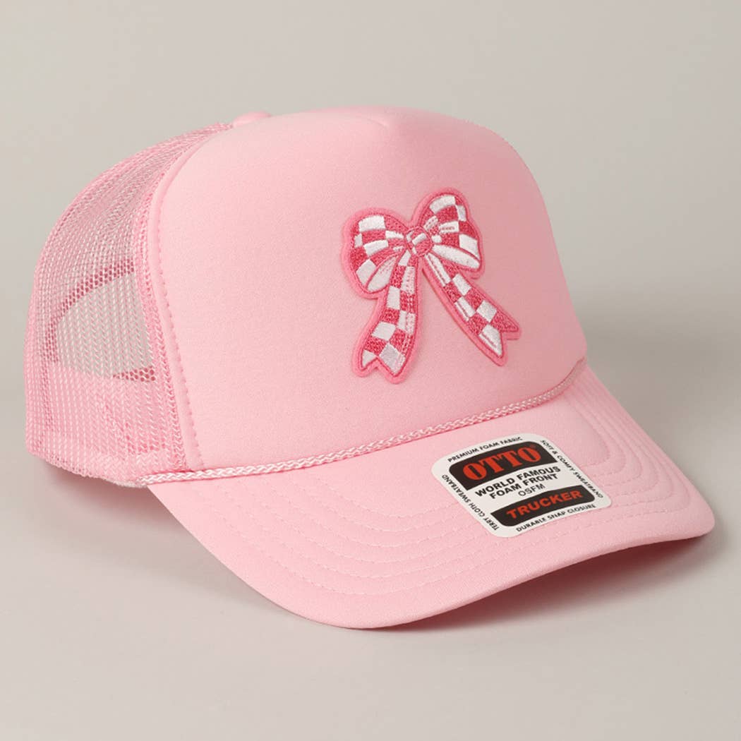 Cap - Checkered Ribbon Embroidery Patch