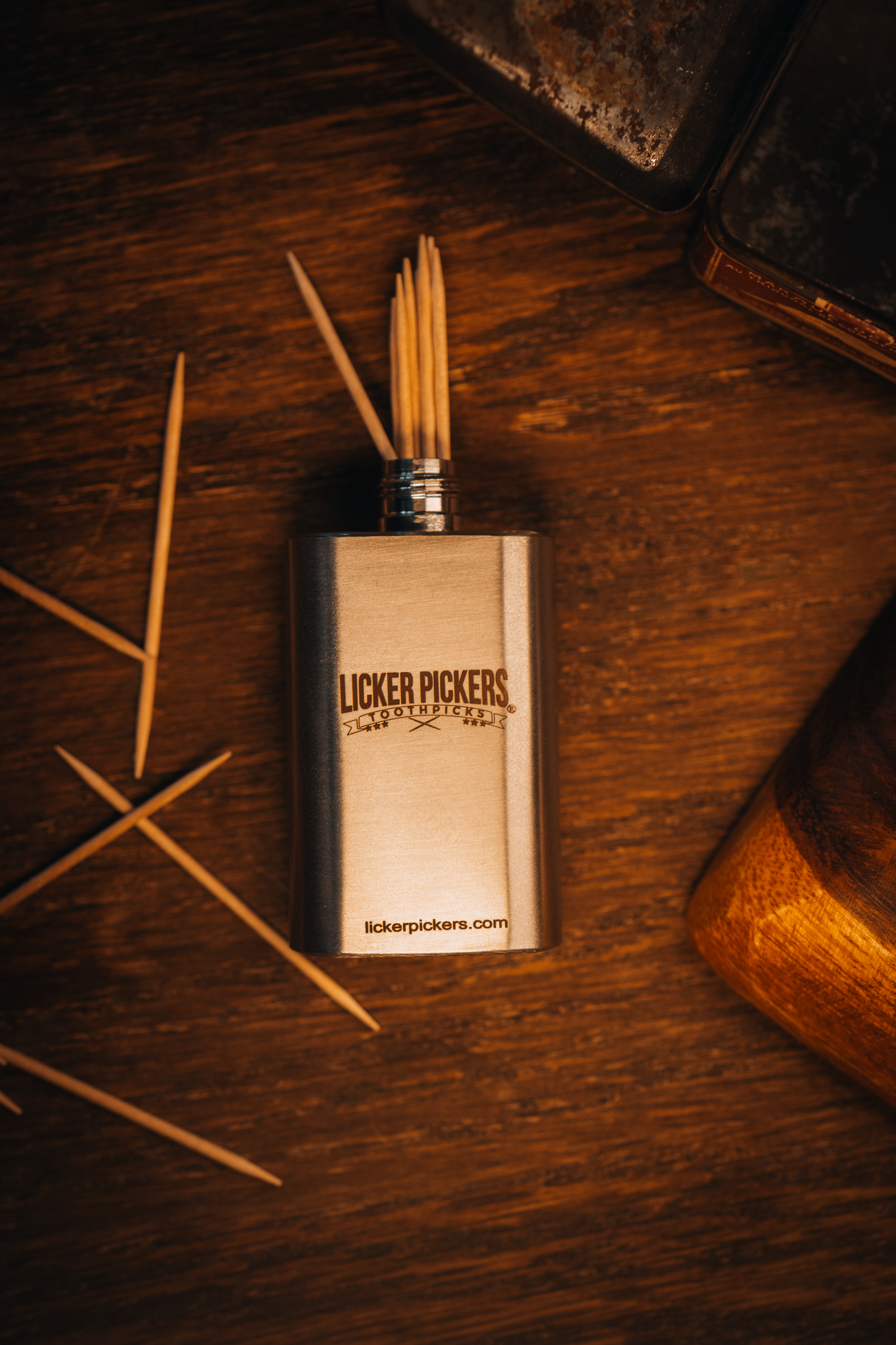 Flask Toothpick Holder