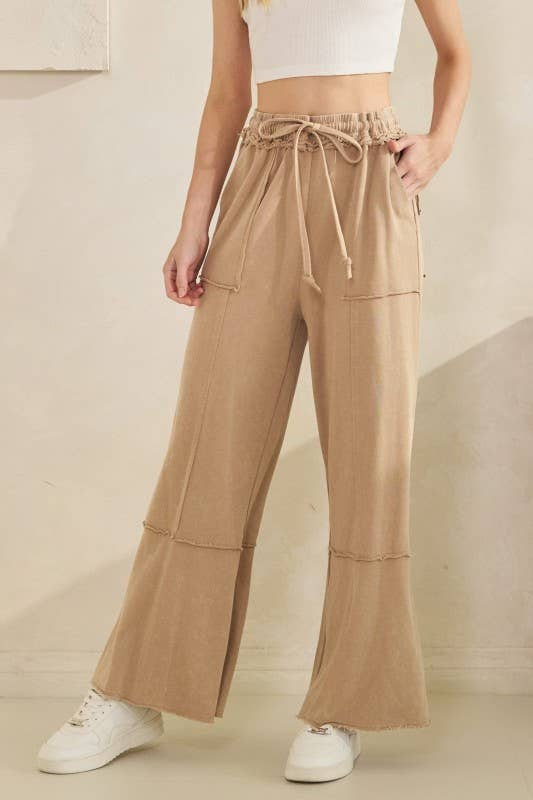 Pants- Knit Mineral Washed Terry