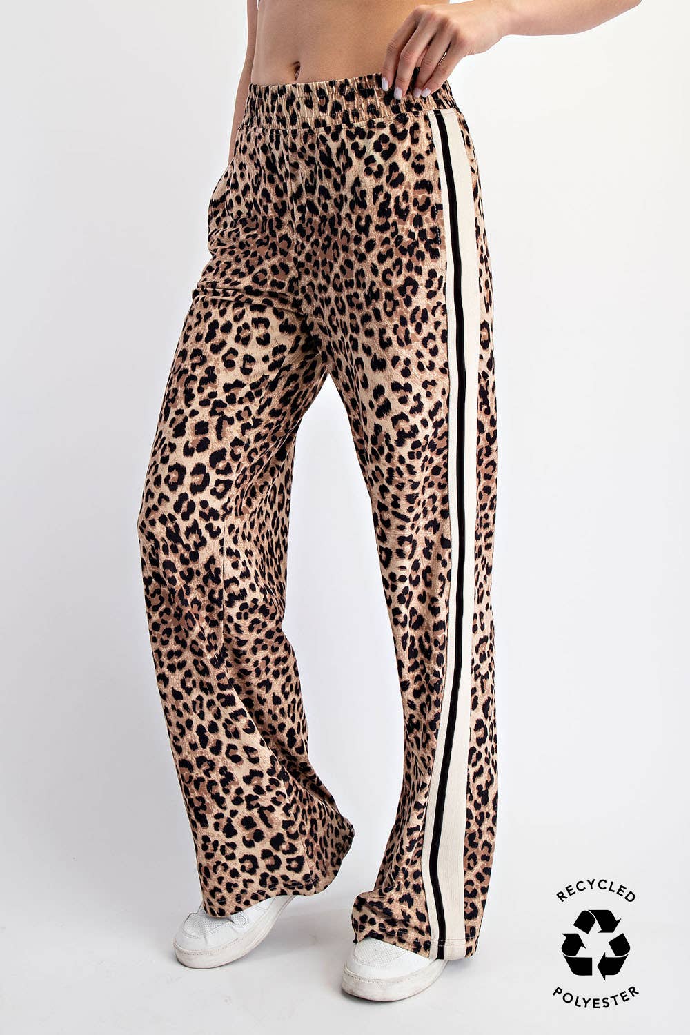 Pant - Animal Print with White Stripe