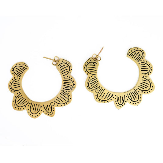 Monica Brass Earrings