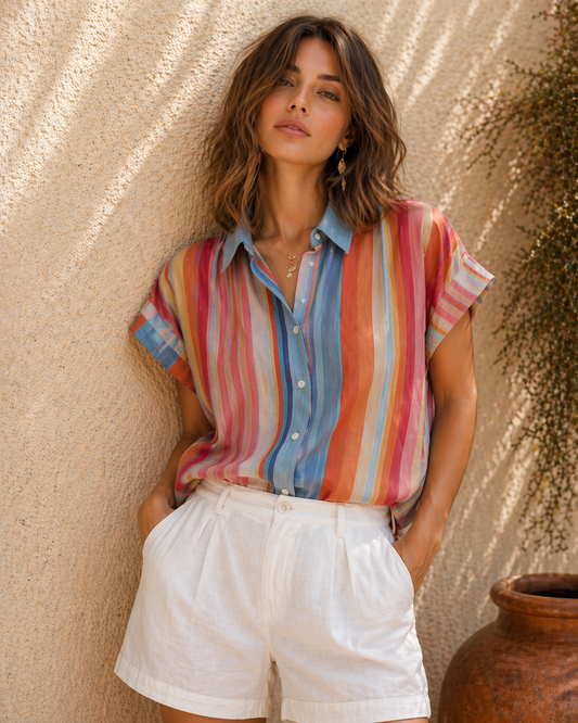 Shirt- Striped Button Down
