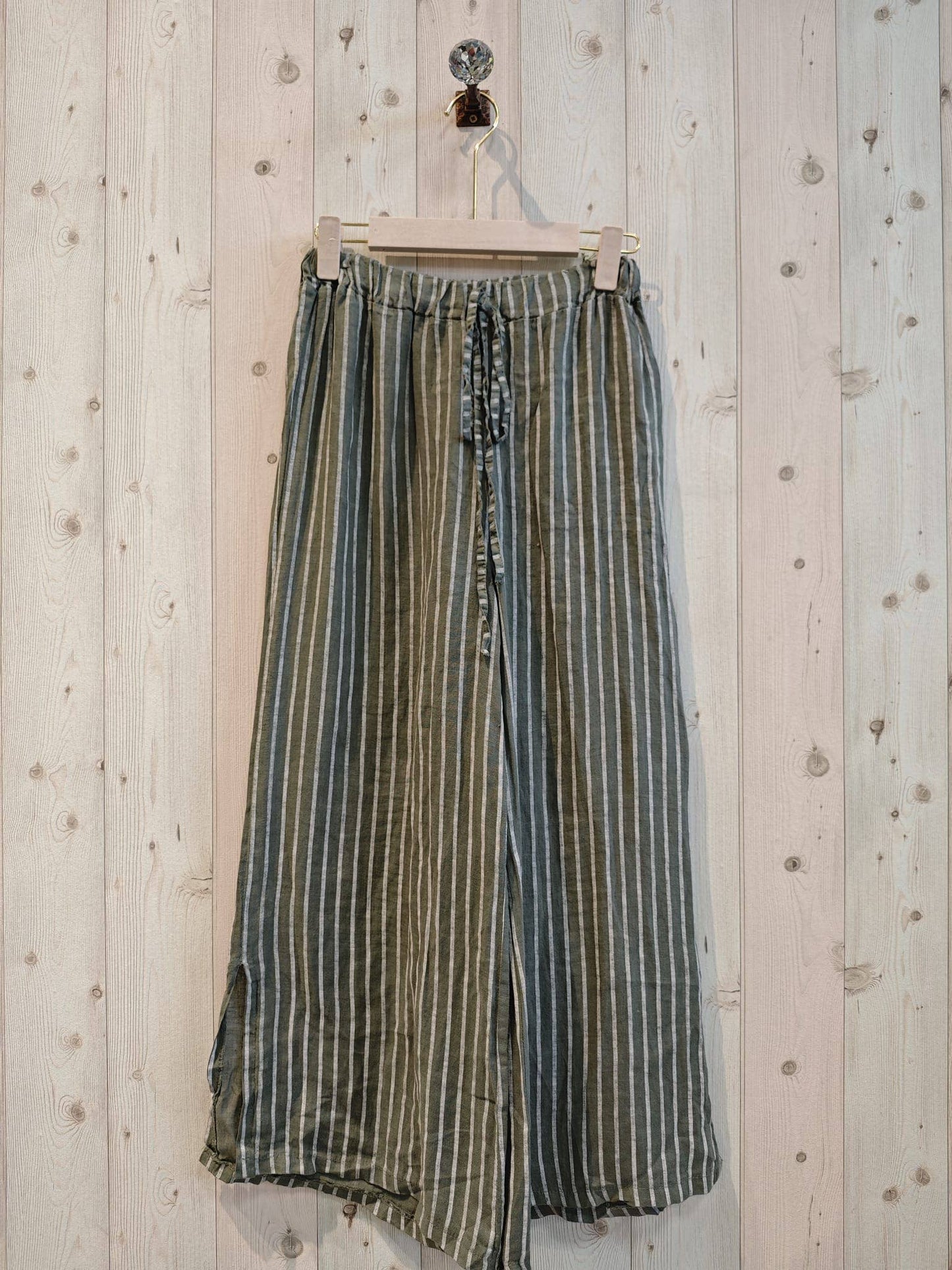 Striped Linen Trousers