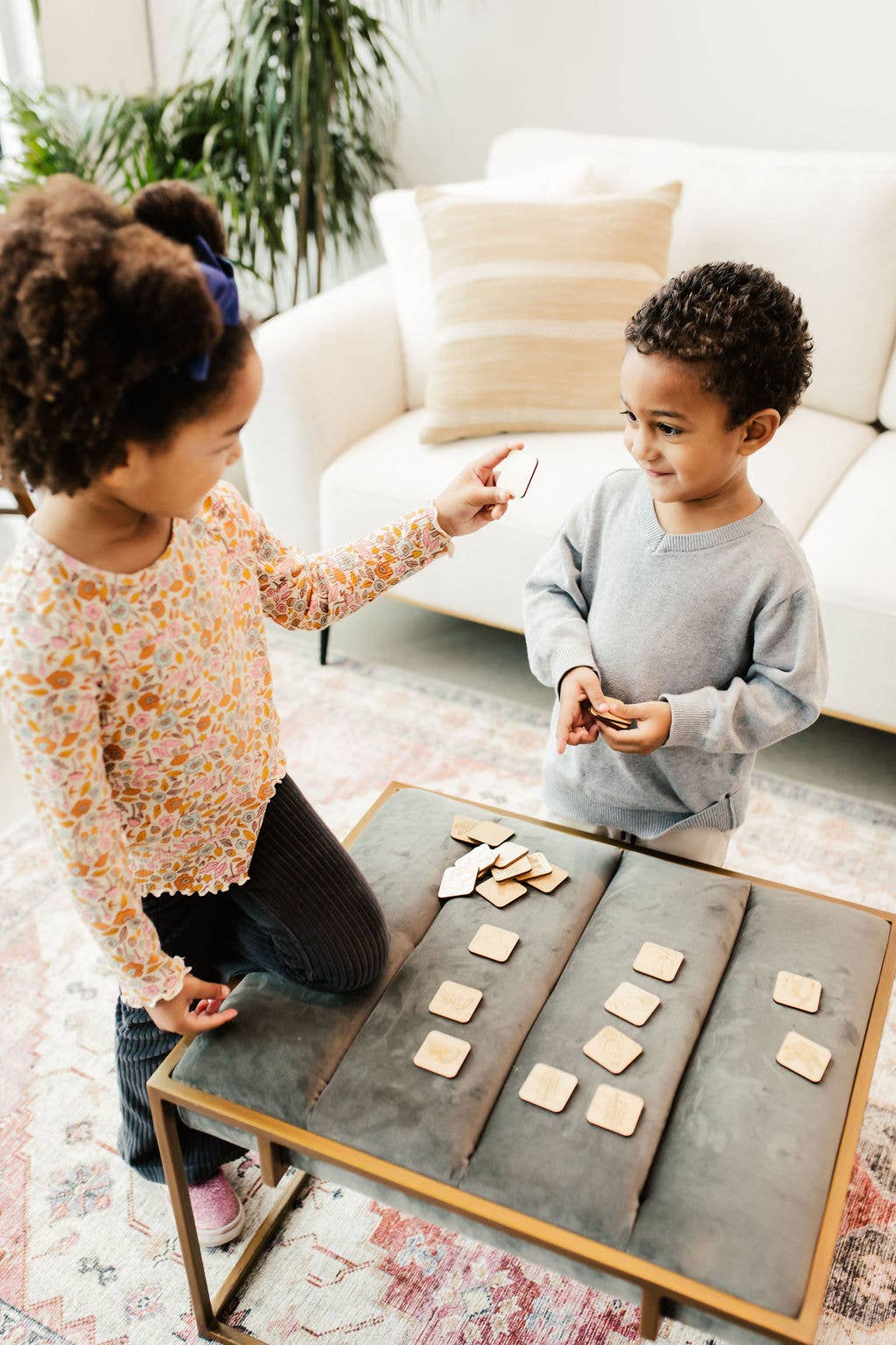 State Memory Matching Game - Wood Memory Game