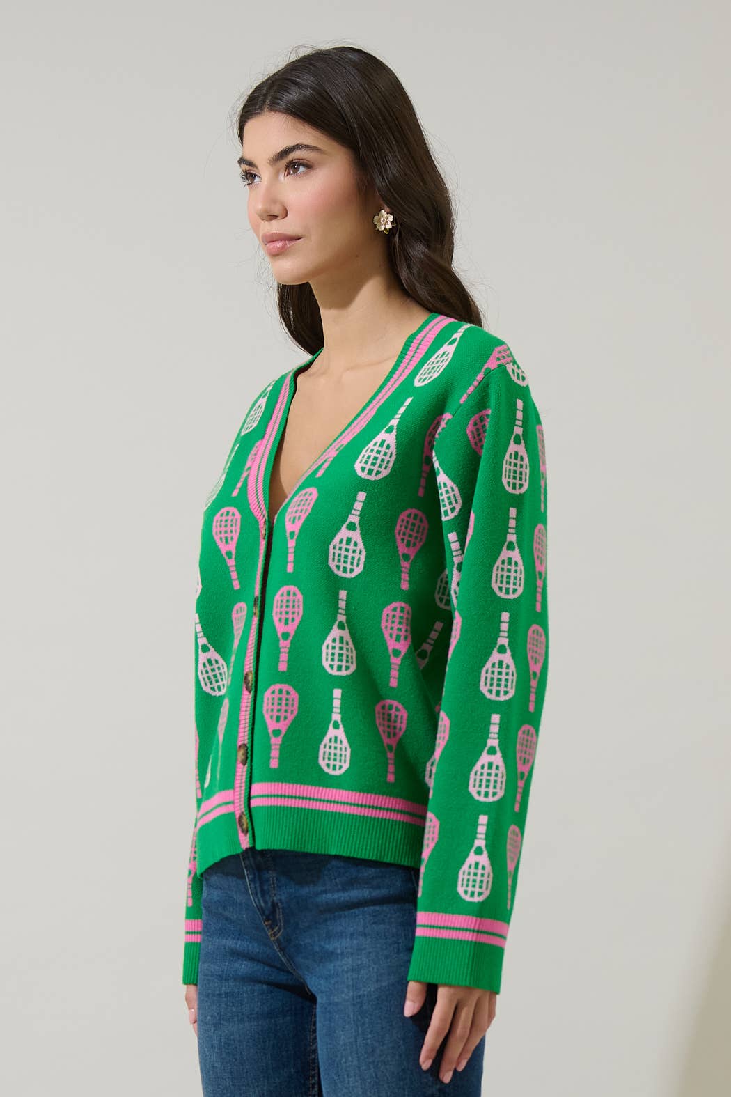 Cardigan- Tennis Club Button Up