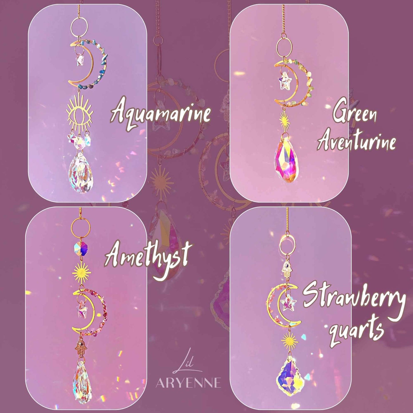 Crystal Moon Suncatcher