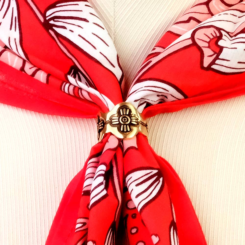 Brass Bandana Slide Ring - Gladys