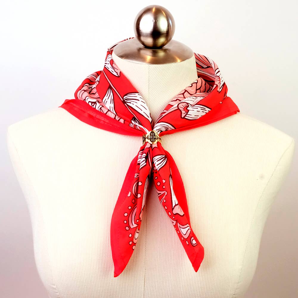 Brass Bandana Slide Ring - Gladys