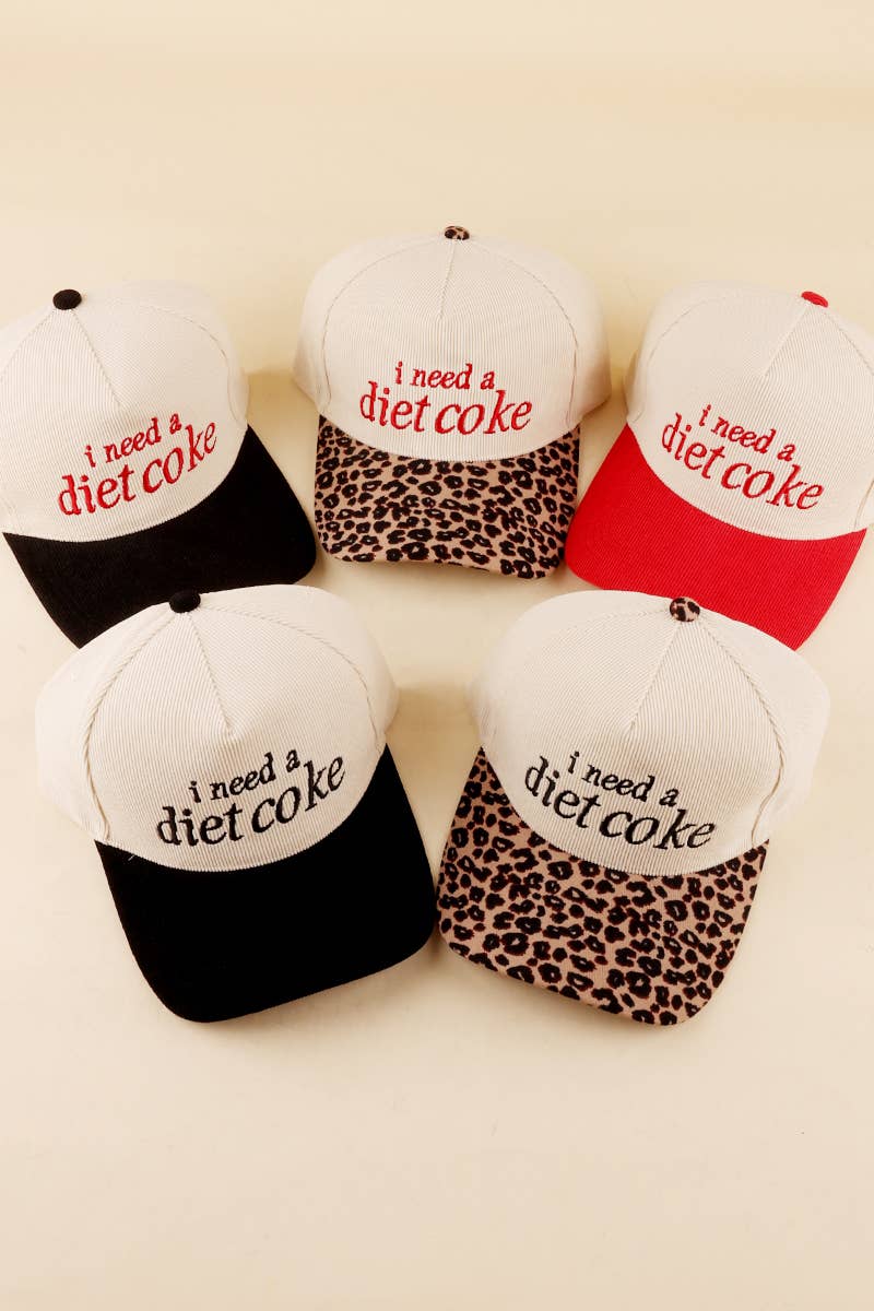 Cap- I Need a Diet Coke Corduroy