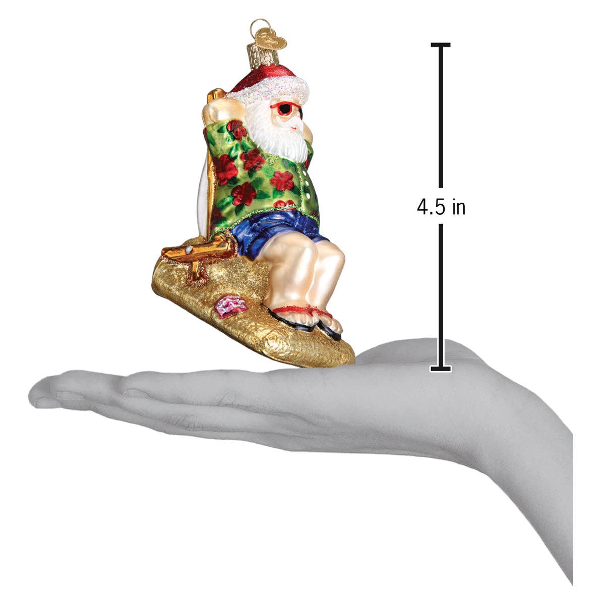 Ornament - Sunning Santa