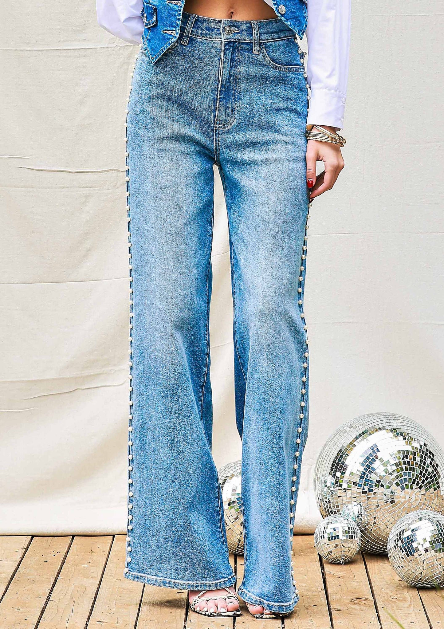 Jeans - Pearl High-Rise Wide Leg
